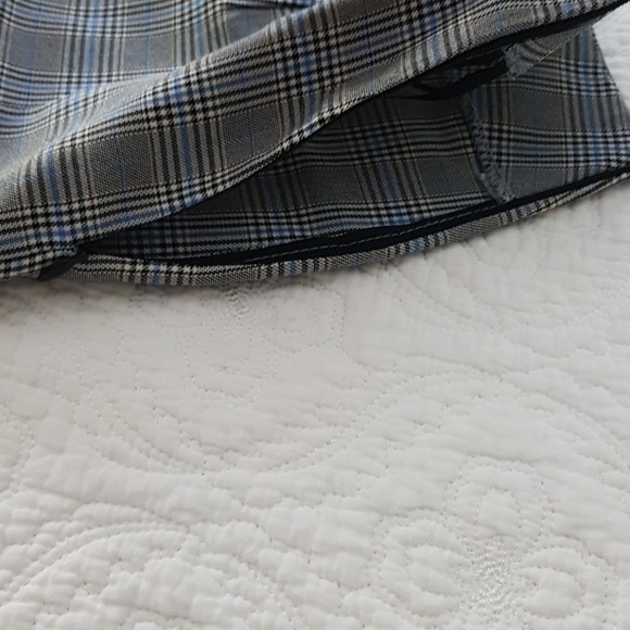 Shien Baby Blue Plad Skirt - Picture 3 of 4